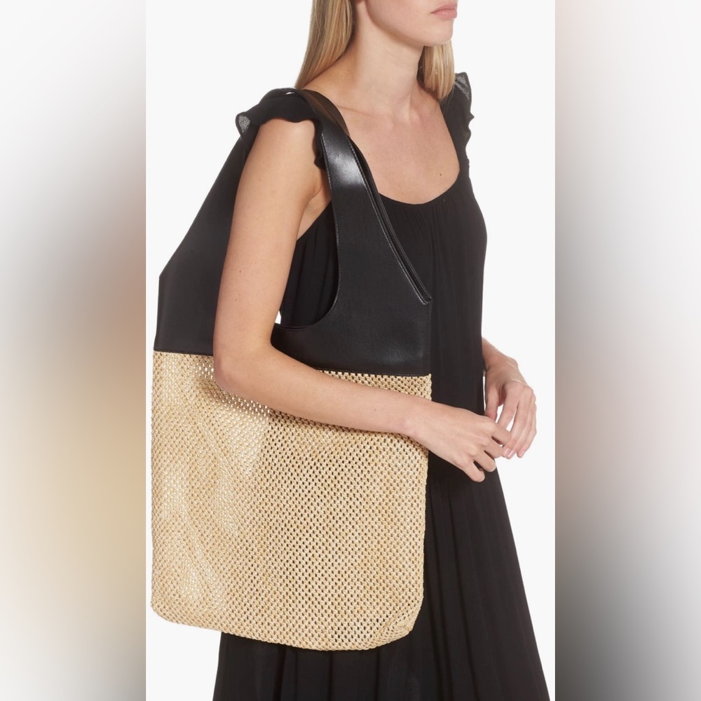 Topshop Mixed Media Tote Bag